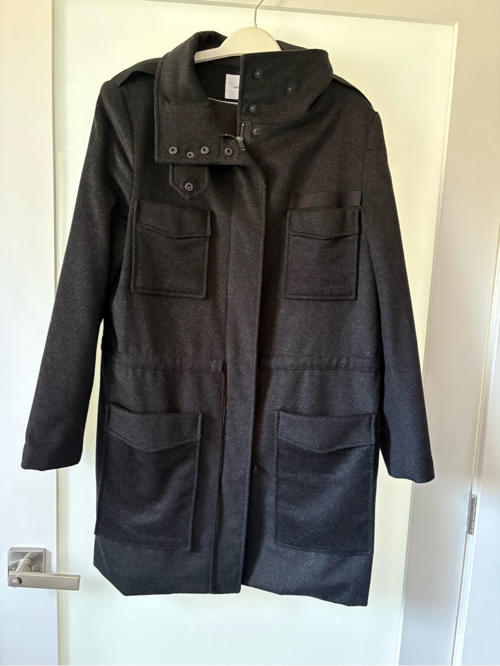 Emerson Fry Charcoal Army Coat